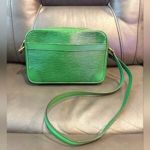 Louis Vuitton Green Epi Crossbody Bag